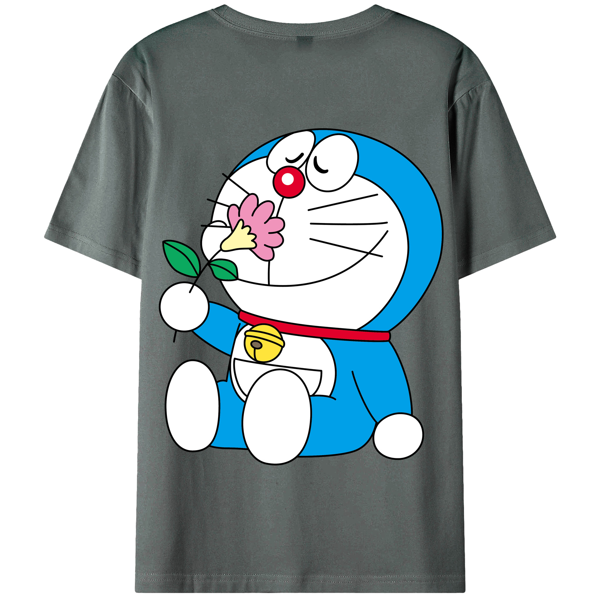 （画像用） ドラえもん Doraemon 綿100％半袖Tシャツ（背面プリント）